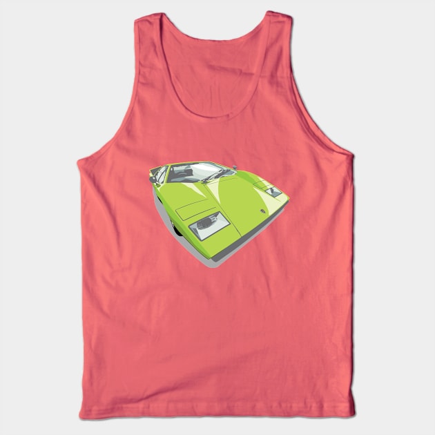 1970s Lamborghini Countach Tank Top by candcretro